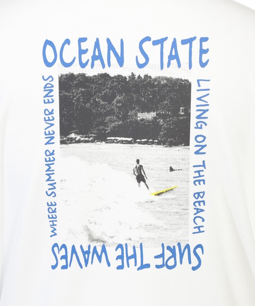B&T CLUB(ビーティークラブ)の「ヒヤテック Tシャツ 半袖 PHOTO SURF メンズ 大きいサイズ ヒヤテック バックプリント クルーネック B&T CLUB (ビーアンドティークラブ)(Tシャツ/カットソー・メンズ・ブラック/ホワイト・X3(6L~7L)/X1(3L~4L)/X2(4L~5L)/X4(8L~9L))」の21枚目の写真