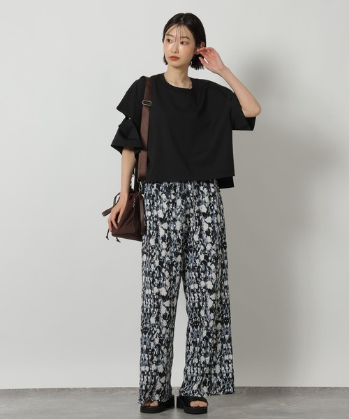 LAKOLE(ラコレ)の「異素材カットアウトT / 668344(Tシャツ/カットソー・レディース・オフホワイト/セージグリーン/ブラック・FREE)」の12枚目の写真