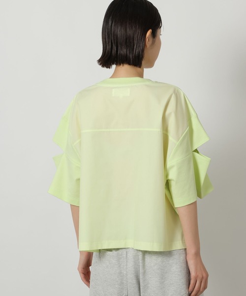 LAKOLE(ラコレ)の「異素材カットアウトT / 668344(Tシャツ/カットソー・レディース・オフホワイト/セージグリーン/ブラック・FREE)」の18枚目の写真