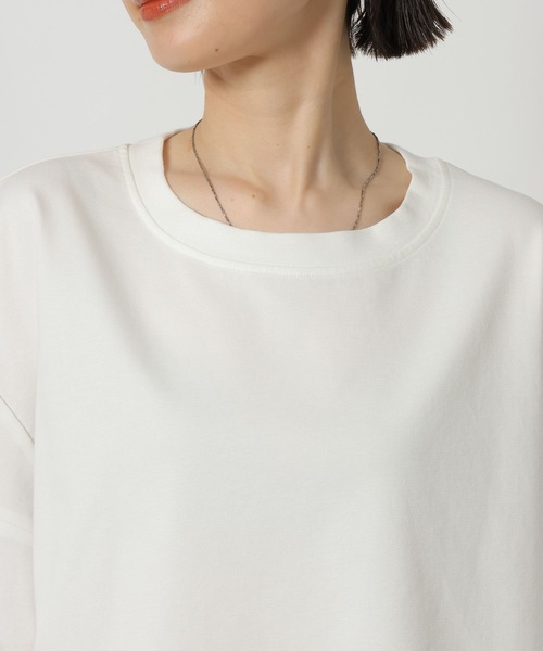 LAKOLE(ラコレ)の「異素材カットアウトT / 668344(Tシャツ/カットソー・レディース・オフホワイト/セージグリーン/ブラック・FREE)」の22枚目の写真