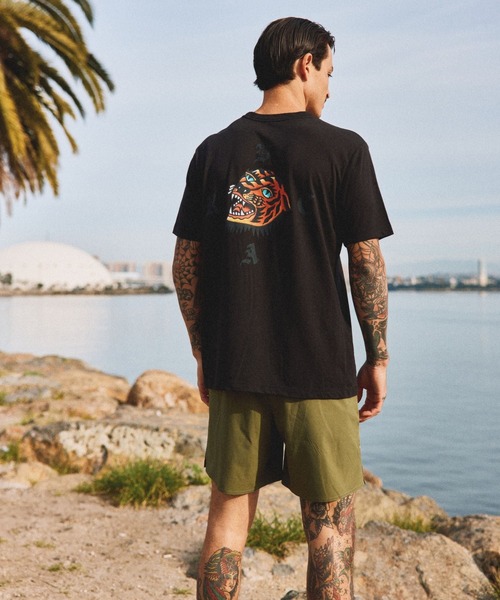 RVCA(ルーカ)の「RVCA メンズ KALEB TIGER SS Tシャツ 【2026年夏モデル】(Tシャツ/カットソー・メンズ・ホワイト/ブラック・X-LARGE/SMALL/LARGE/MEDIUM)」の7枚目の写真