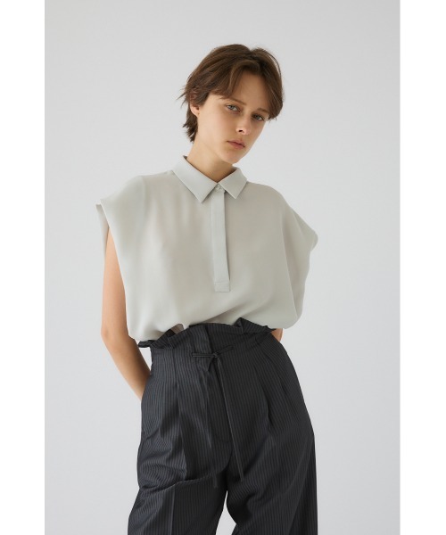 RIM.ARK(リムアーク)の「Box silhouette woven SH ボックス シルエット ウーブン シャツ(シャツ/ブラウス・レディース・ライトグレー/カーキ/ブラック・36/38)」の20枚目の写真