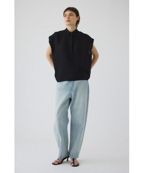 RIM.ARK(リムアーク)の「Box silhouette woven SH ボックス シルエット ウーブン シャツ(シャツ/ブラウス・レディース・ライトグレー/カーキ/ブラック・36/38)」の5枚目の写真