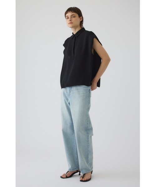 RIM.ARK(リムアーク)の「Box silhouette woven SH ボックス シルエット ウーブン シャツ(シャツ/ブラウス・レディース・ライトグレー/カーキ/ブラック・36/38)」の7枚目の写真