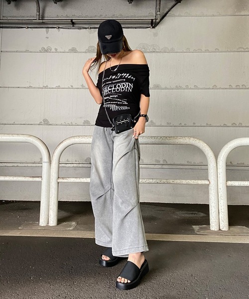 rire(リル)の「厚底フラットサンダル(サンダル・レディース・アイボリー/ブラック・L/M)」の14枚目の写真