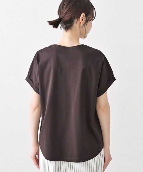 Dessin（デッサン）の「【洗える】美光沢カットソーロゴTシャツ（Tシャツ/カットソー・レディース・ベージュ系その他7/ブラウン系その他5/ホワイト系その他5・03/02/01）」の22枚目の写真
