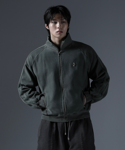 CARMID（カミド）の「アンティックピグメントジャージ [オリーブグリーン]（ナイロンジャケット・メンズ・その他・1/2/3）」の4枚目の写真