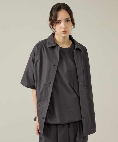 JEMORGAN（ジェーイーモーガン）の「【JEMORGAN / ジェーイーモーガン】Air Fiber Coach Shirt / エアファイバー コーチシャツ（JQ582-23）（シャツ/ブラウス・メンズ・チャコールグレー/ベージュ/ブラック・XL/L/M）」の6枚目の写真