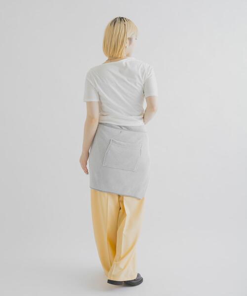 THE GOODLAND MARKET(ザグッドランドマーケット)の「cwtch ASYMMETRY ORGANIC T-SHIRTS(Tシャツ/カットソー・レディース・ホワイト/ピンク/ダークブラウン・FREE)」の8枚目の写真