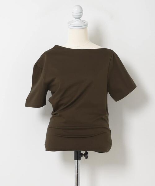 THE GOODLAND MARKET(ザグッドランドマーケット)の「cwtch ASYMMETRY ORGANIC T-SHIRTS(Tシャツ/カットソー・レディース・ホワイト/ピンク/ダークブラウン・FREE)」の17枚目の写真