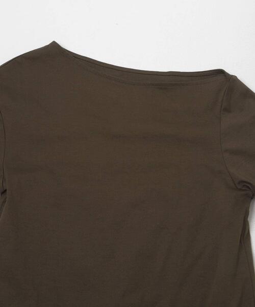 THE GOODLAND MARKET(ザグッドランドマーケット)の「cwtch ASYMMETRY ORGANIC T-SHIRTS(Tシャツ/カットソー・レディース・ホワイト/ピンク/ダークブラウン・FREE)」の18枚目の写真