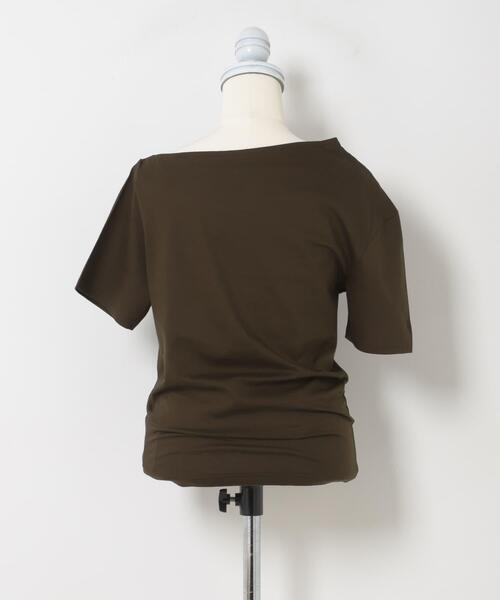 THE GOODLAND MARKET(ザグッドランドマーケット)の「cwtch ASYMMETRY ORGANIC T-SHIRTS(Tシャツ/カットソー・レディース・ホワイト/ピンク/ダークブラウン・FREE)」の20枚目の写真