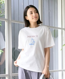 petit main LIEN | 【親子リンク】【接触冷感】15th MERCI半袖Tシャツ(Tシャツ/カットソー)
