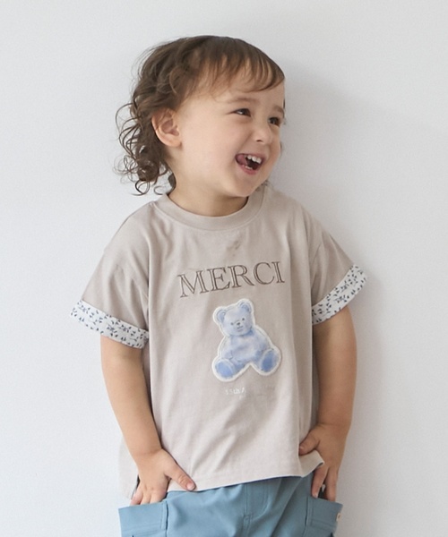 petit main LIEN（プティマインリアン）の「【親子リンク】【接触冷感】15th MERCI半袖Tシャツ（Tシャツ/カットソー・レディース・オフホワイト/ライトベージュ・F）」の10枚目の写真