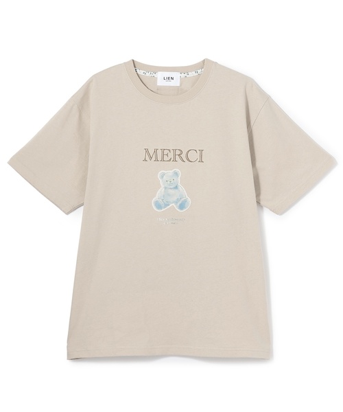 petit main LIEN（プティマインリアン）の「【親子リンク】【接触冷感】15th MERCI半袖Tシャツ（Tシャツ/カットソー・レディース・オフホワイト/ライトベージュ・F）」の14枚目の写真