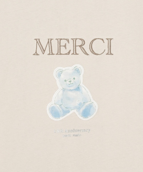 petit main LIEN（プティマインリアン）の「【親子リンク】【接触冷感】15th MERCI半袖Tシャツ（Tシャツ/カットソー・レディース・オフホワイト/ライトベージュ・F）」の19枚目の写真