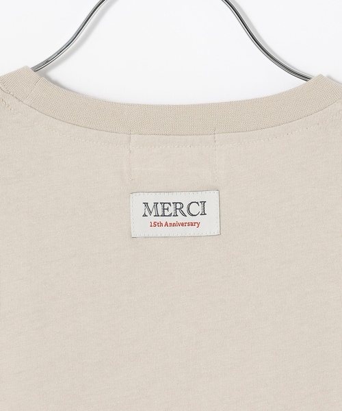 petit main LIEN（プティマインリアン）の「【親子リンク】【接触冷感】15th MERCI半袖Tシャツ（Tシャツ/カットソー・レディース・オフホワイト/ライトベージュ・F）」の22枚目の写真