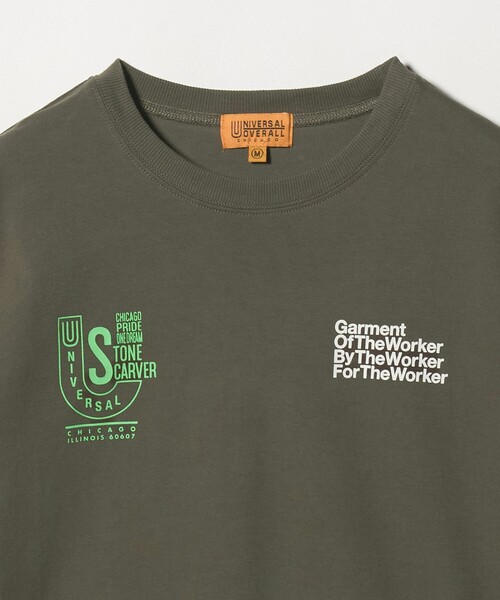UNIVERSAL OVERALL(ユニバーサルオーバーオール)の「【別注】<UNIVERSAL OVERALL>グラフィック プリント Tシャツ / キッズ 140cm-160cm(Tシャツ/カットソー・キッズ・ホワイト/ダークブラウン/ダークグレー・L(160cm)/M(140-150cm))」の5枚目の写真