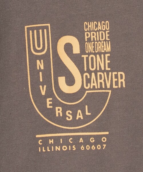 UNIVERSAL OVERALL(ユニバーサルオーバーオール)の「【別注】<UNIVERSAL OVERALL>グラフィック プリント Tシャツ / キッズ 140cm-160cm(Tシャツ/カットソー・キッズ・ホワイト/ダークブラウン/ダークグレー・L(160cm)/M(140-150cm))」の16枚目の写真