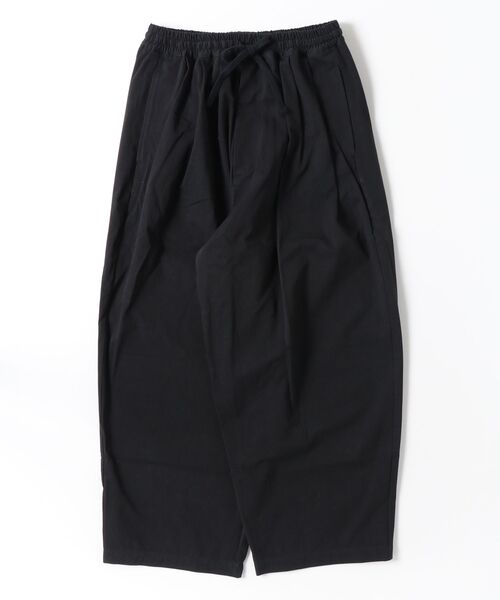 my beautiful landlet(マイビューティフルランドレット)の「【my beautiful landlet】 HIGH COUNT COTTON TWILL WIDE EASY PANTS(その他パンツ・メンズ・ブラック・2/1/0)」の11枚目の写真