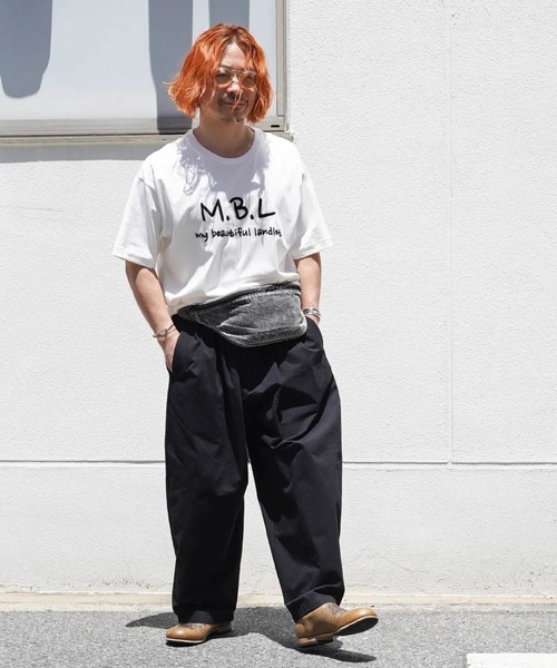 my beautiful landlet(マイビューティフルランドレット)の「【my beautiful landlet】 HIGH COUNT COTTON TWILL WIDE EASY PANTS(その他パンツ・メンズ・ブラック・2/1/0)」の15枚目の写真