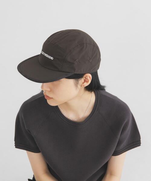 KBF(ケイビーエフ)の「リップストップパイピングCAP(キャップ・レディース・アイボリー/ブラウン・ONE)」の8枚目の写真