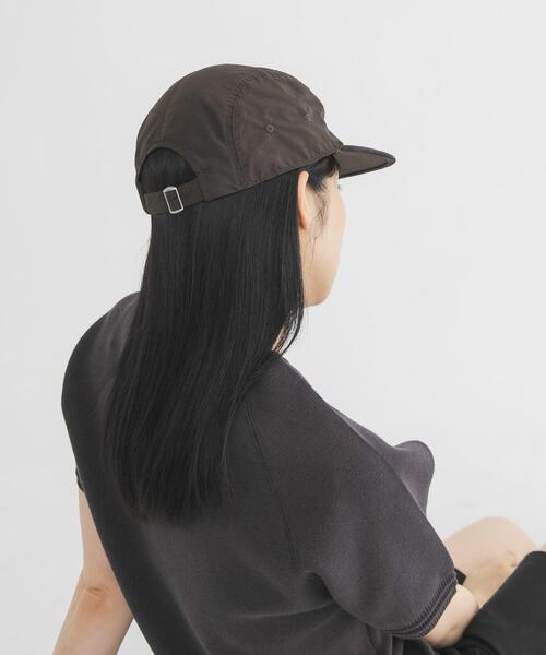 KBF(ケイビーエフ)の「リップストップパイピングCAP(キャップ・レディース・アイボリー/ブラウン・ONE)」の11枚目の写真