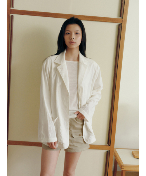 Yuje（ユジェ）の「POCKET HALF PANTS (3color, 2size)（その他パンツ・レディース・チャコールグレー/アイボリー/カーキブラウン・SMALL/MEDIUM）」の9枚目の写真