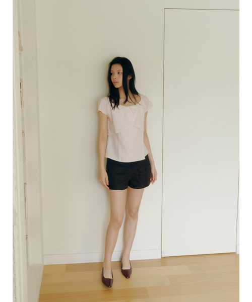 Yuje（ユジェ）の「POCKET HALF PANTS (3color, 2size)（その他パンツ・レディース・チャコールグレー/アイボリー/カーキブラウン・SMALL/MEDIUM）」の14枚目の写真