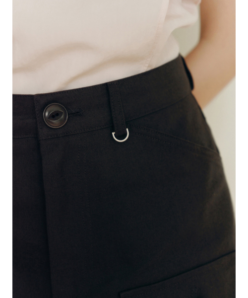 Yuje（ユジェ）の「POCKET HALF PANTS (3color, 2size)（その他パンツ・レディース・チャコールグレー/アイボリー/カーキブラウン・SMALL/MEDIUM）」の19枚目の写真