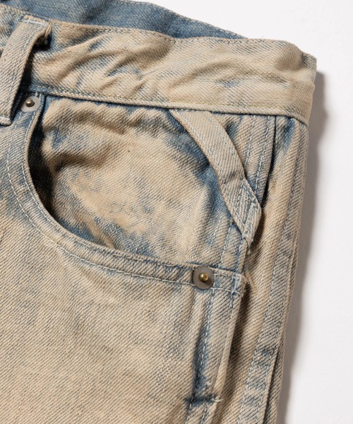 ROTOL(ロトル)の「【ROTOL/ロトル】TRIPLE SEAMS 6P DENIM WIDE DAMAGE(デニムパンツ・メンズ・インディゴブルー・2)」の2枚目の写真