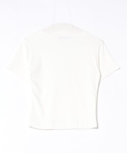 almo(アルモ)の「【Bls】 【ZL】【Bling Leads】レースヘンリーネックTEE(BL)(Tシャツ/カットソー・レディース・ブラック/ホワイト・FREE)」の5枚目の写真
