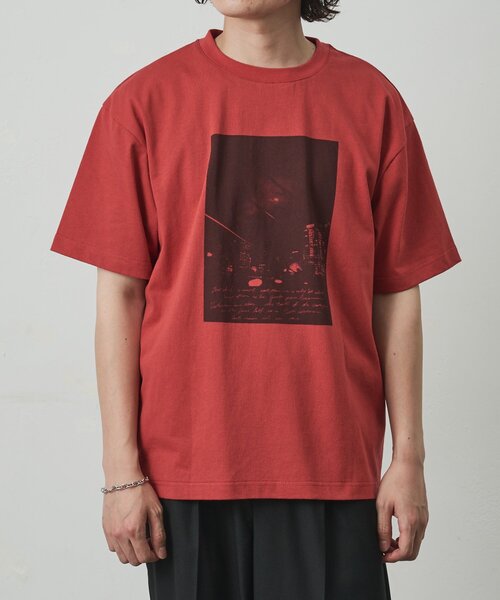 COLONY 2139(コロニートゥーワンスリーナイン)の「スクエアフォトプリントTシャツ(Tシャツ/カットソー・メンズ・レッド/ホワイト/ブラック・MEDIUM/LARGE)」の11枚目の写真