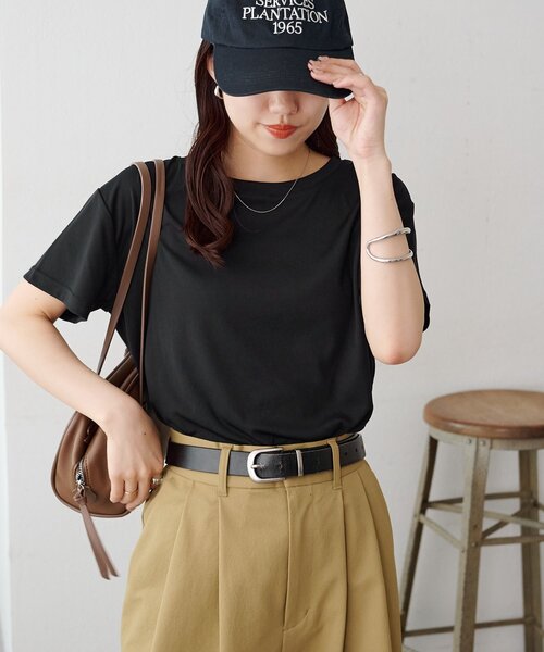 DISCOAT(ディスコート)の「フリルキャミセットボーダープルオーバー(Tシャツ/カットソー・レディース・グレー/ブラック/サックスブルー/アイボリー・FREE)」の21枚目の写真
