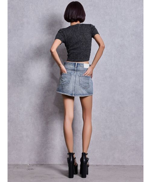 GYDA(ジェイダ)の「GG bijou MOLDラメニットトップス(Tシャツ/カットソー・レディース・ブラック/オフホワイト・FREE)」の7枚目の写真