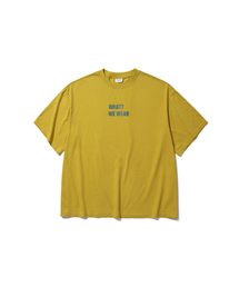 Slogan Graphic Tee “WHATWEWEAR” - Yellow