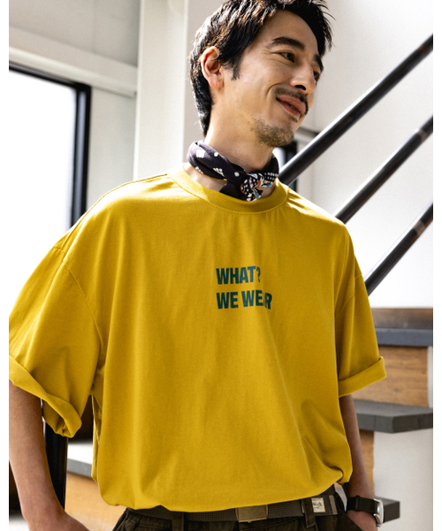 ANGLAN(アングラン)の「Slogan Graphic Tee “WHATWEWEAR” - Yellow(Tシャツ/カットソー・メンズ・その他・1/2)」の3枚目の写真