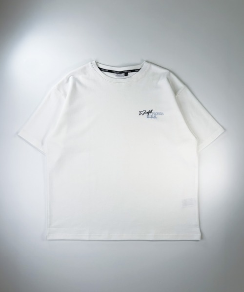 T-MAC OUTING(ティーマック アウティング)の「カノコ ロゴ刺繍 半袖Tシャツ(Tシャツ/カットソー・メンズ・ベージュ/ホワイト/ブラック・M)」の1枚目の写真