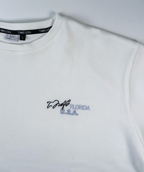 T-MAC OUTING(ティーマック アウティング)の「カノコ ロゴ刺繍 半袖Tシャツ(Tシャツ/カットソー・メンズ・ベージュ/ホワイト/ブラック・M)」の5枚目の写真