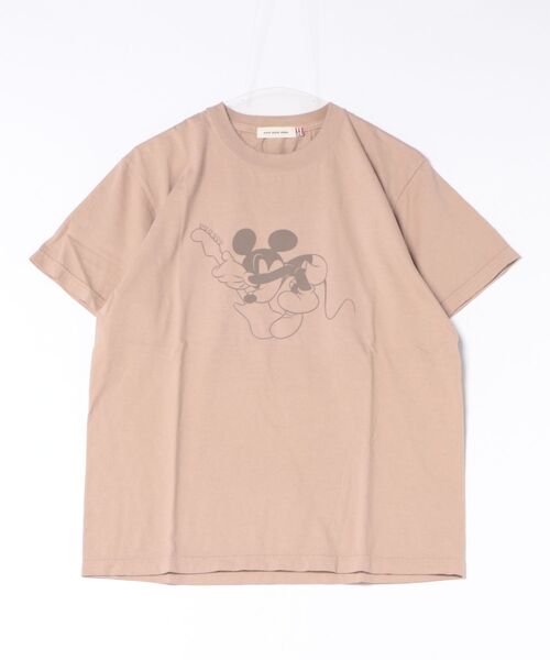 Liesse(リエス)の「【GOOD ROCK SPEED/グッドロックスピード】Tシャツ(26FDS007W)(Tシャツ/カットソー・レディース・ベージュ/チャコールグレー・FREE)」の1枚目の写真