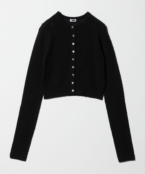 H BEAUTY&YOUTH UNITED ARROWS(エイチビューティーアンドユースユナイテッドアローズ)の「<H>カーリーヤーン ショート カーディガン(カーディガン/ボレロ・レディース・ブラック/ホワイト・FREE)」の15枚目の写真