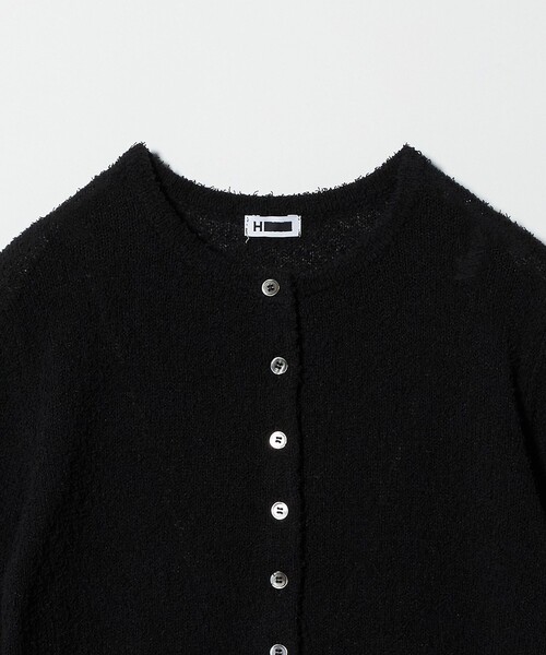 H BEAUTY&YOUTH UNITED ARROWS(エイチビューティーアンドユースユナイテッドアローズ)の「<H>カーリーヤーン ショート カーディガン(カーディガン/ボレロ・レディース・ブラック/ホワイト・FREE)」の13枚目の写真