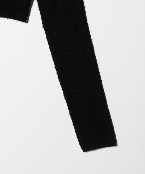 H BEAUTY&YOUTH UNITED ARROWS(エイチビューティーアンドユースユナイテッドアローズ)の「<H>カーリーヤーン ショート カーディガン(カーディガン/ボレロ・レディース・ブラック/ホワイト・FREE)」の12枚目の写真