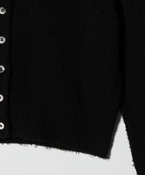 H BEAUTY&YOUTH UNITED ARROWS(エイチビューティーアンドユースユナイテッドアローズ)の「<H>カーリーヤーン ショート カーディガン(カーディガン/ボレロ・レディース・ブラック/ホワイト・FREE)」の11枚目の写真
