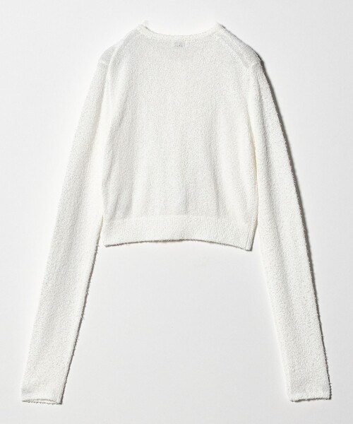 H BEAUTY&YOUTH UNITED ARROWS(エイチビューティーアンドユースユナイテッドアローズ)の「<H>カーリーヤーン ショート カーディガン(カーディガン/ボレロ・レディース・ブラック/ホワイト・FREE)」の7枚目の写真