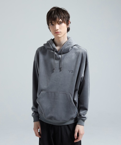 Y-3（ワイスリー）の「Y-3 VELVET CORDUROY HOODIE（パーカー・メンズ・グレー・LARGE/MEDIUM/SMALL/X-SMALL/X-LARGE/XX-SMALL）」の2枚目の写真