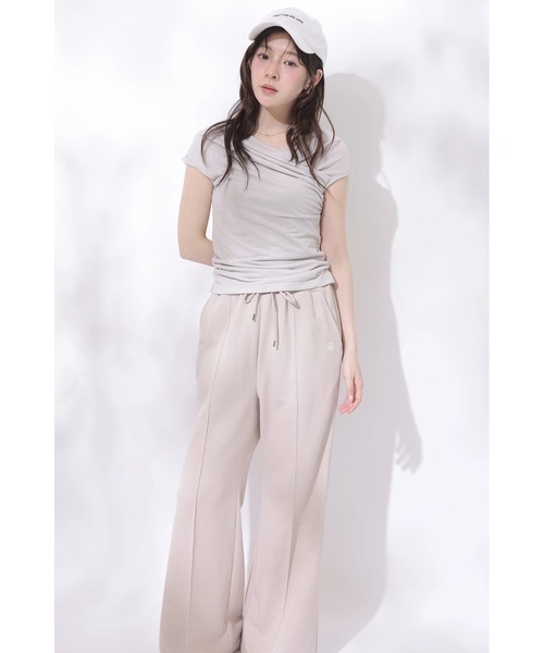 Rirandture(リランドチュール)の「ラメスウェットフレアパンツ(その他パンツ・レディース・ピンク・2/1)」の2枚目の写真