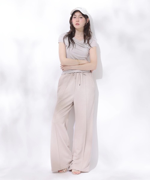 Rirandture(リランドチュール)の「ラメスウェットフレアパンツ(その他パンツ・レディース・ピンク・2/1)」の5枚目の写真