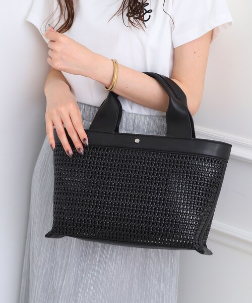 ESPERANZA(エスペランサ)の「【EC限定】横長メッシュトート(トートバッグ・レディース・ブラック/アイボリー/キャメル・FREE)」の7枚目の写真