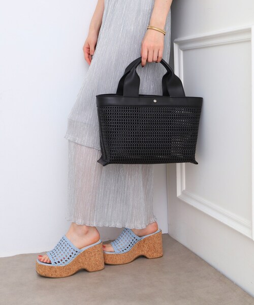 ESPERANZA(エスペランサ)の「【EC限定】横長メッシュトート(トートバッグ・レディース・ブラック/アイボリー/キャメル・FREE)」の8枚目の写真